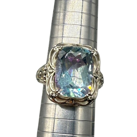 Orvieto Odyssey Sterling Silver 10.00 Ct TGW Cassiopeia Quartz Ring Size 10 - Picture 9 of 12